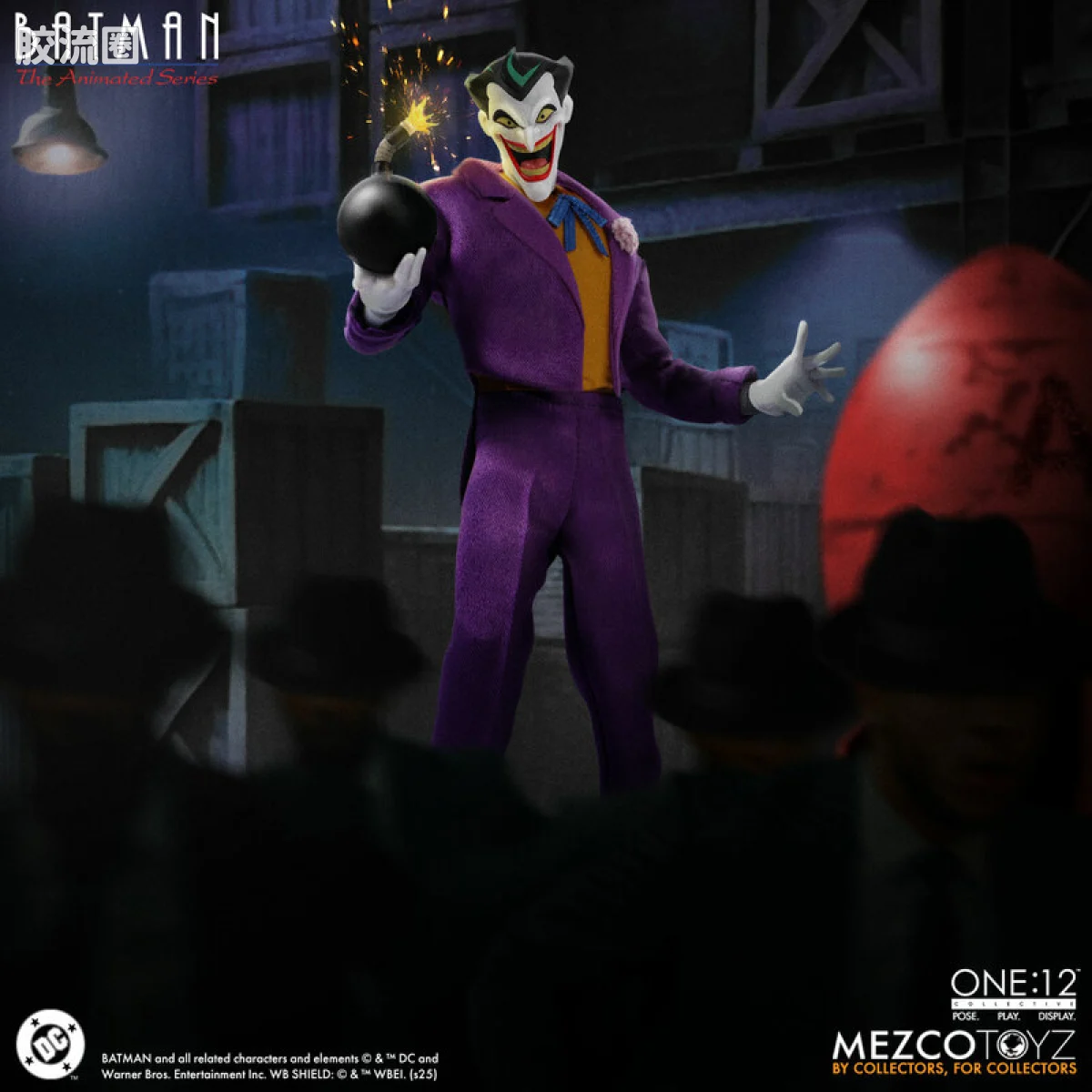 Mezco one-12系列 1/12 DC Comics集体系列 小丑—TAS动画版 - 图片