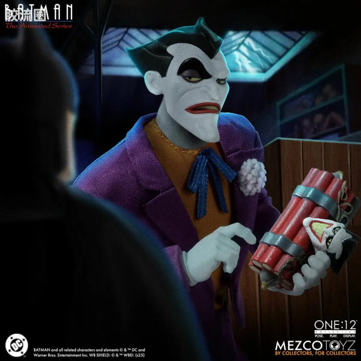 Mezco one-12系列 1/12 DC Comics集体系列 小丑—TAS动画版 - 图片