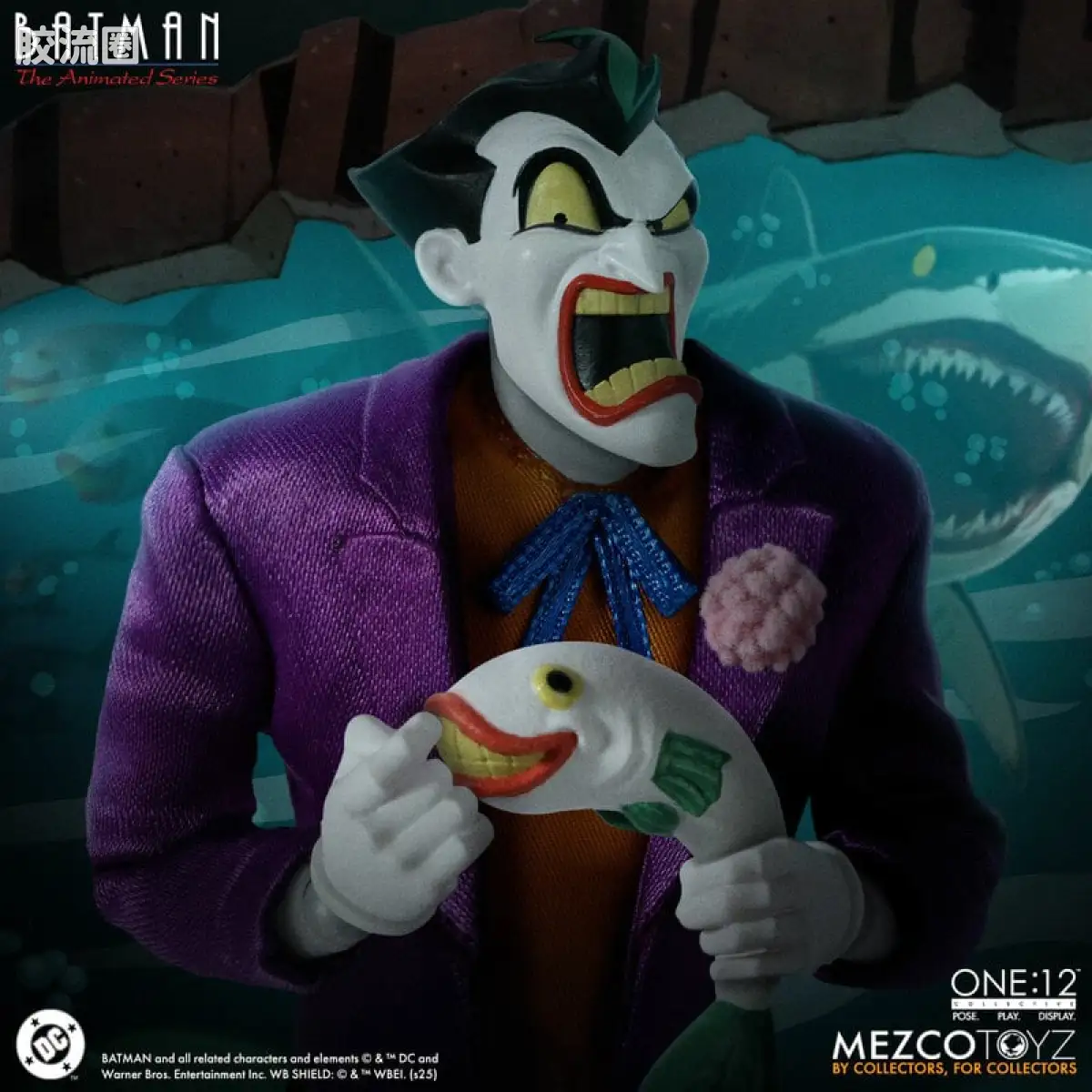 Mezco one-12系列 1/12 DC Comics集体系列 小丑—TAS动画版 - 图片
