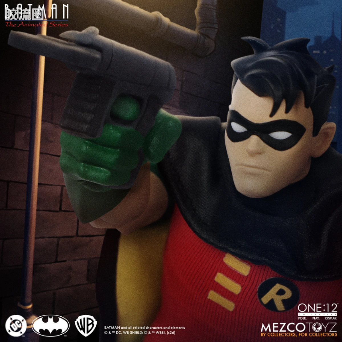 Mezco one-12系列 1/12 DC Comics集体系列 蝙蝠侠：动画系列 - 罗宾 - 图片