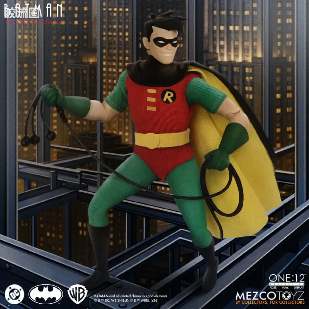 Mezco one-12系列 1/12 DC Comics集体系列 蝙蝠侠：动画系列 - 罗宾 - 图片