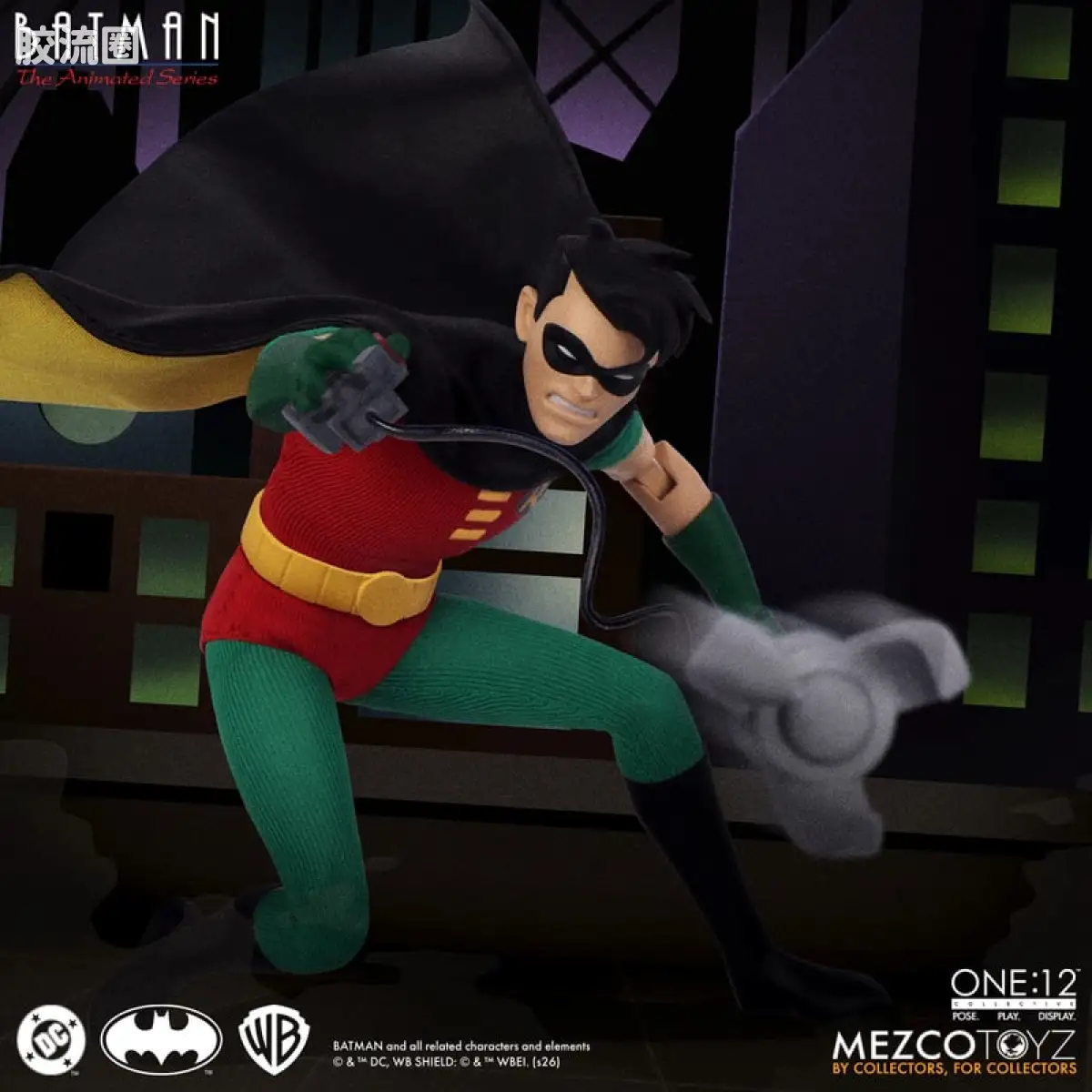 Mezco one-12系列 1/12 DC Comics集体系列 蝙蝠侠：动画系列 - 罗宾 - 图片