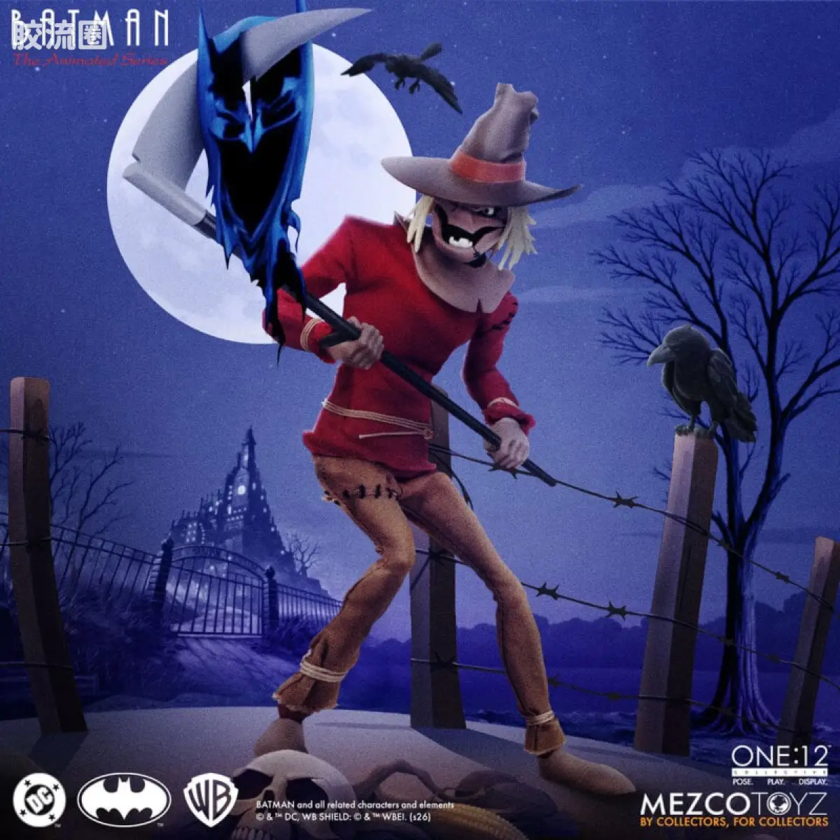Mezco one-12系列 1/12 DC Comics集体系列 蝙蝠侠：动画系列 - 稻草人 - 图片
