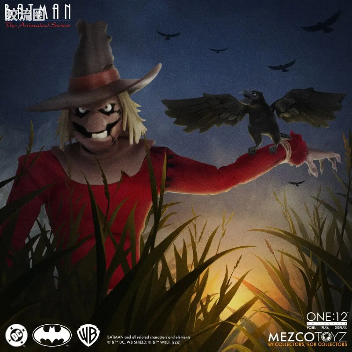 Mezco one-12系列 1/12 DC Comics集体系列 蝙蝠侠：动画系列 - 稻草人 - 图片