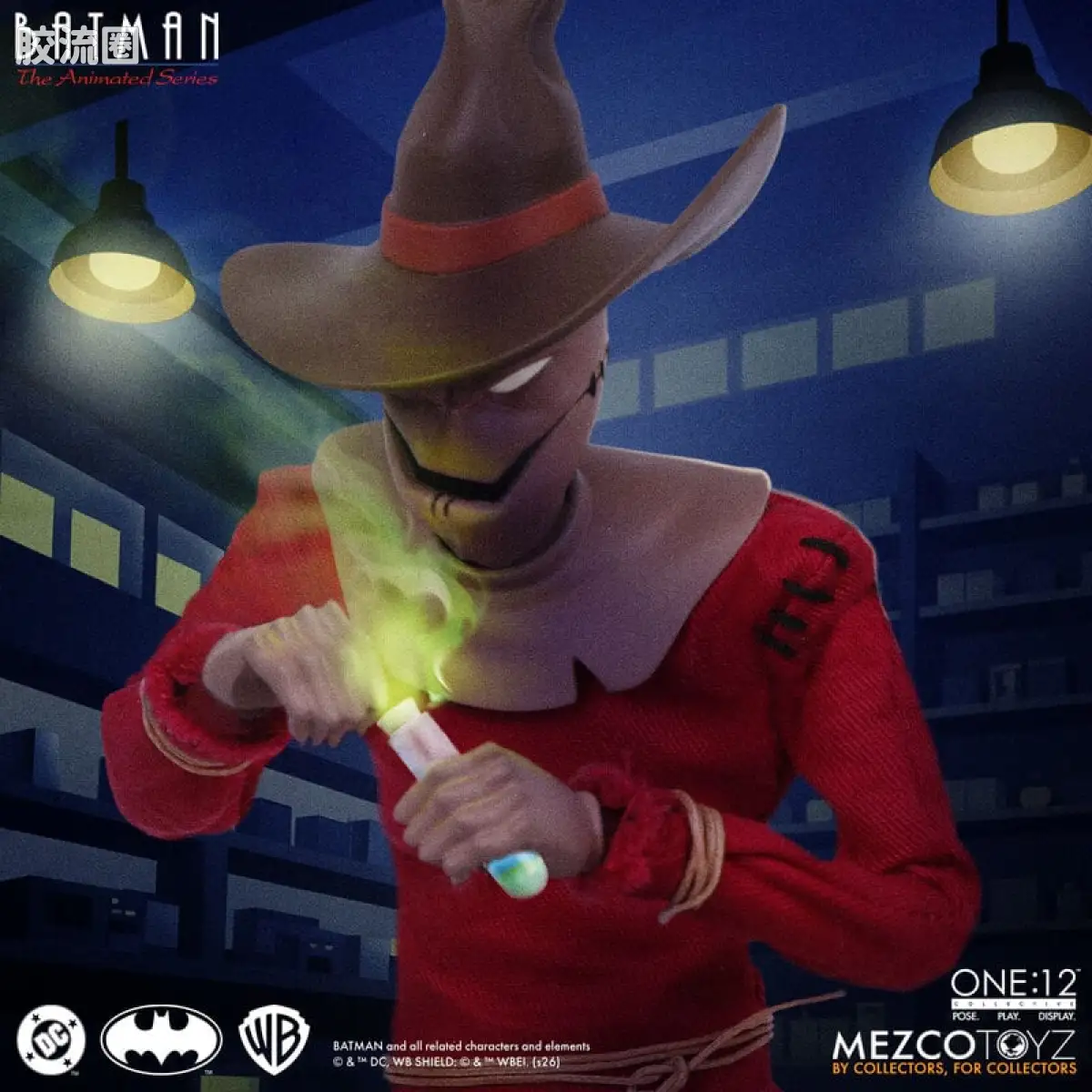 Mezco one-12系列 1/12 DC Comics集体系列 蝙蝠侠：动画系列 - 稻草人 - 图片
