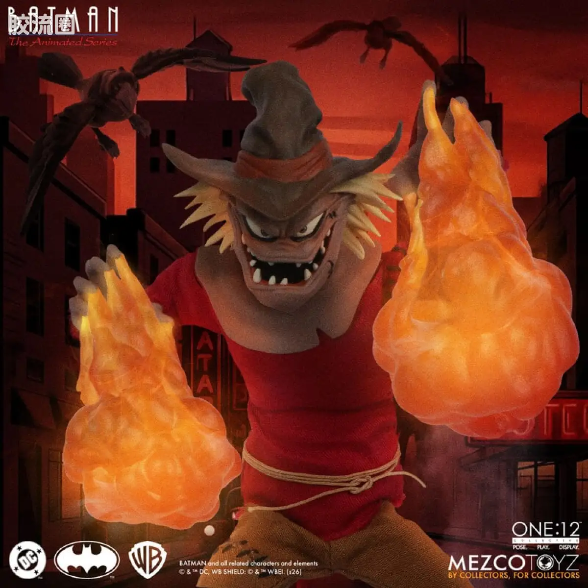 Mezco one-12系列 1/12 DC Comics集体系列 蝙蝠侠：动画系列 - 稻草人 - 图片