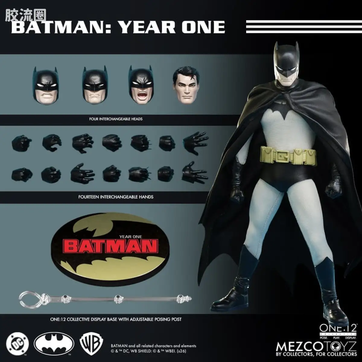 Mezco one-12系列 1/12 DC Comics集体系列 蝙蝠侠：元年 - 图片