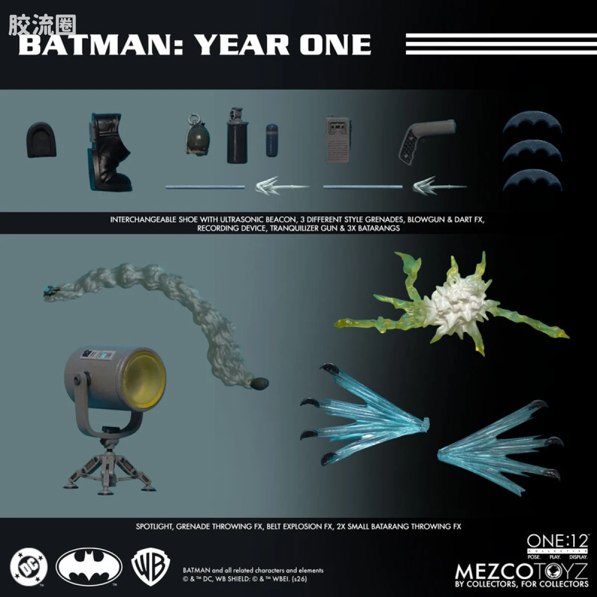 Mezco one-12系列 1/12 DC Comics集体系列 蝙蝠侠：元年 - 图片