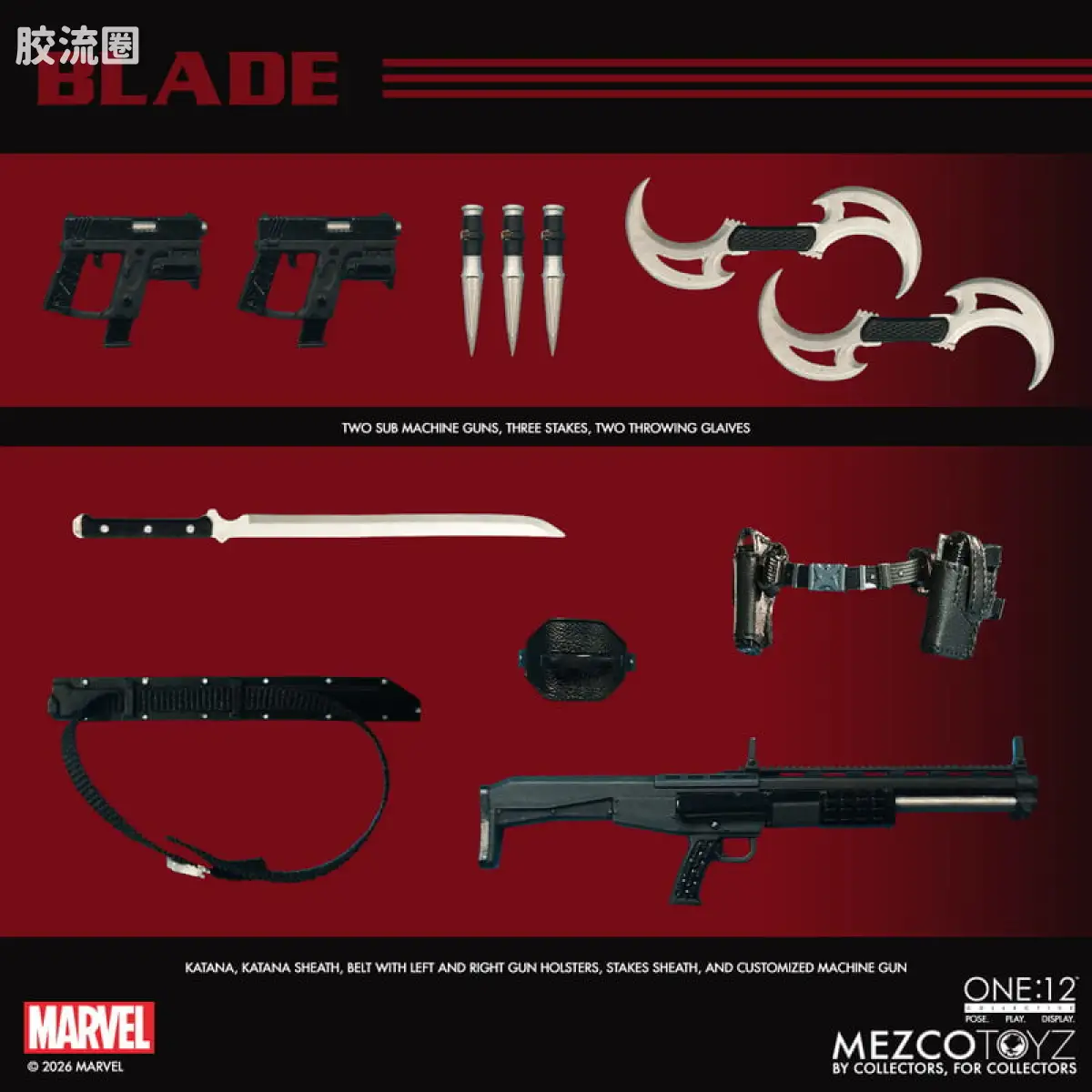 Mezco one-12系列 1/12 Marvel集体系列 刀锋战士 - 图片
