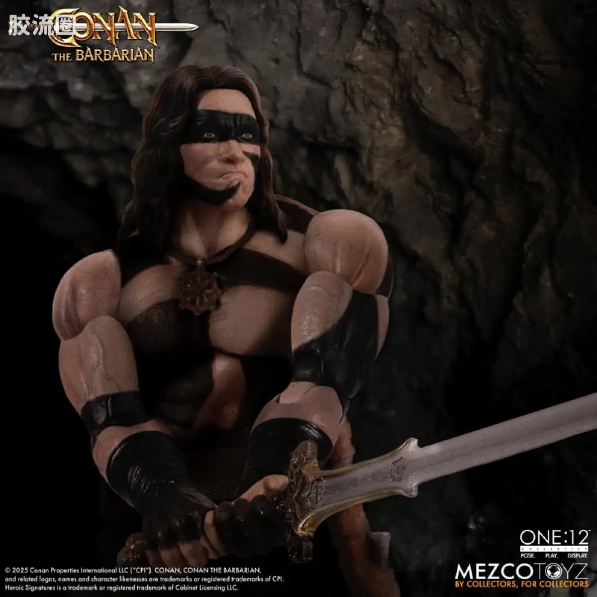 Mezco one-12系列 1/12集体系列 野蛮人柯南—施瓦辛格版（隐匿妆） - 图片