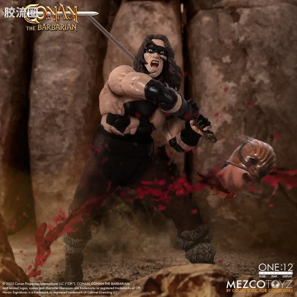 Mezco one-12系列 1/12集体系列 野蛮人柯南—施瓦辛格版（隐匿妆） - 图片