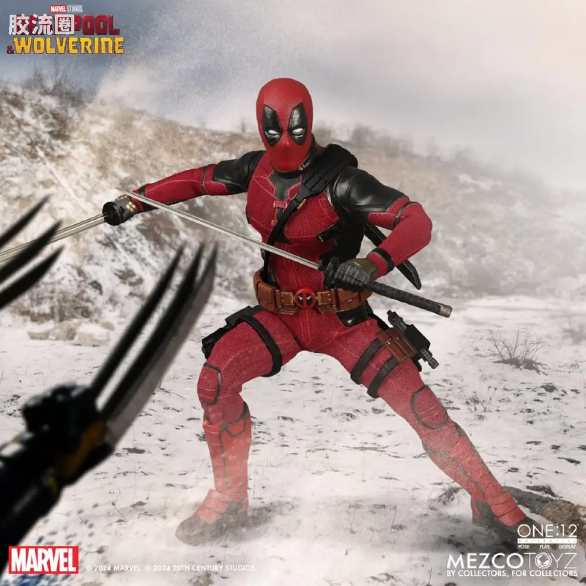 Mezco one-12系列 1/12 Marvel集体系列 死侍—死侍与金刚狼 - 图片