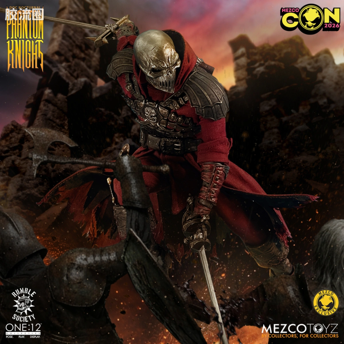 Mezco one-12系列 1/12 Rumble Society集体系列  夜行博士：幻影骑士版 - 图片