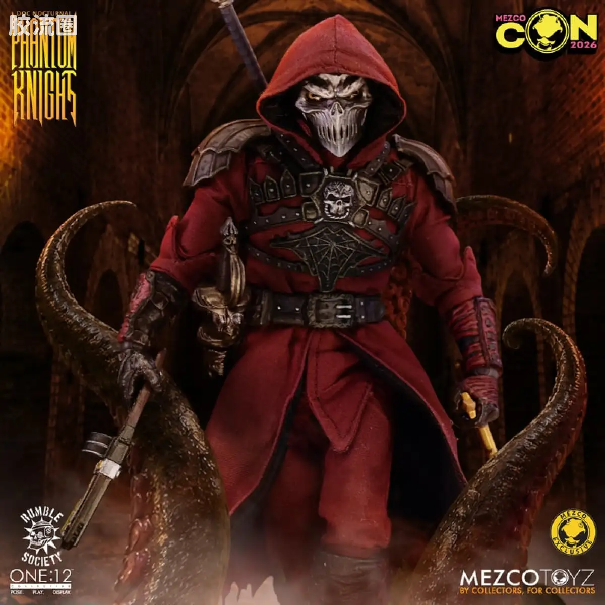 Mezco one-12系列 1/12 Rumble Society集体系列  夜行博士：幻影骑士版 - 图片