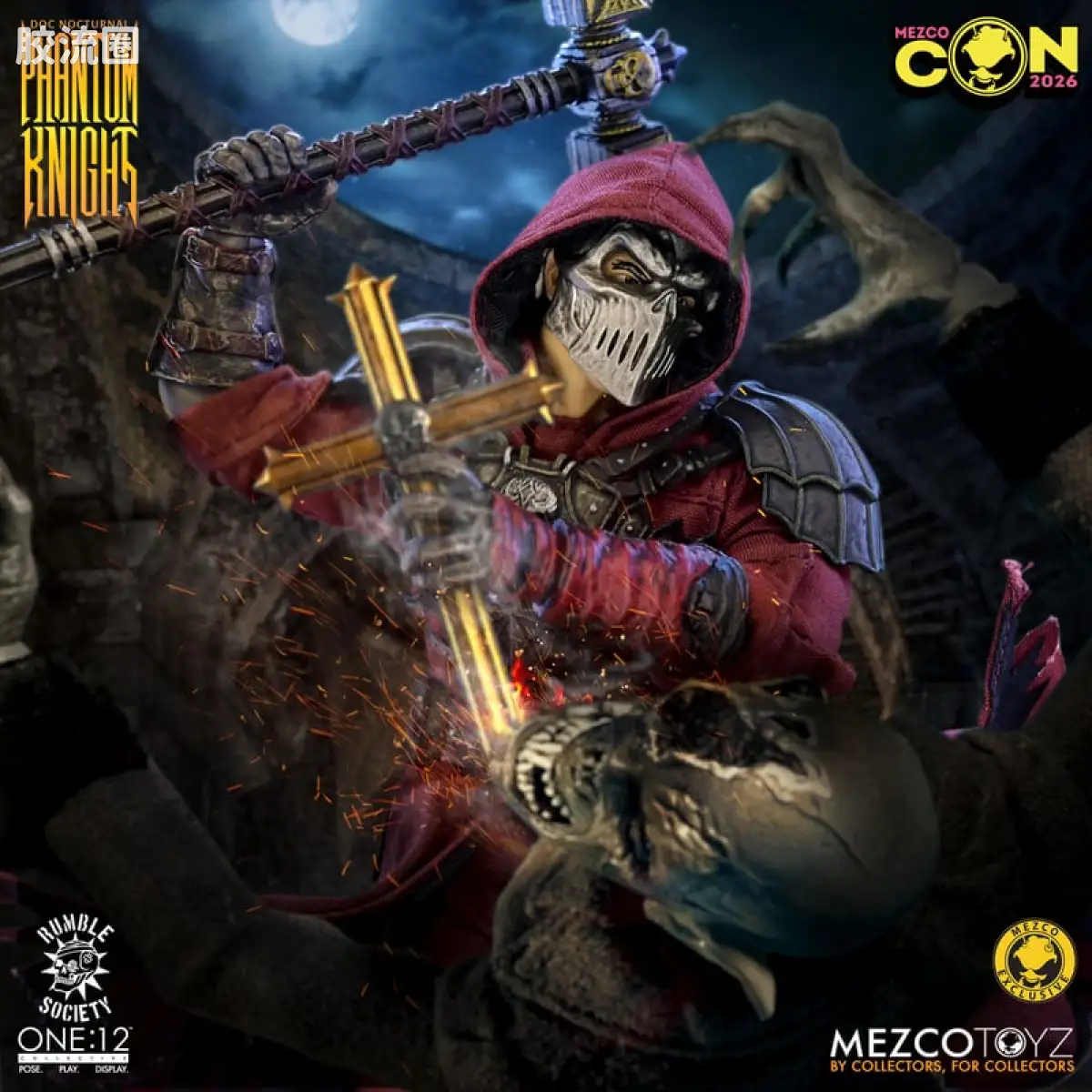 Mezco one-12系列 1/12 Rumble Society集体系列  夜行博士：幻影骑士版 - 图片