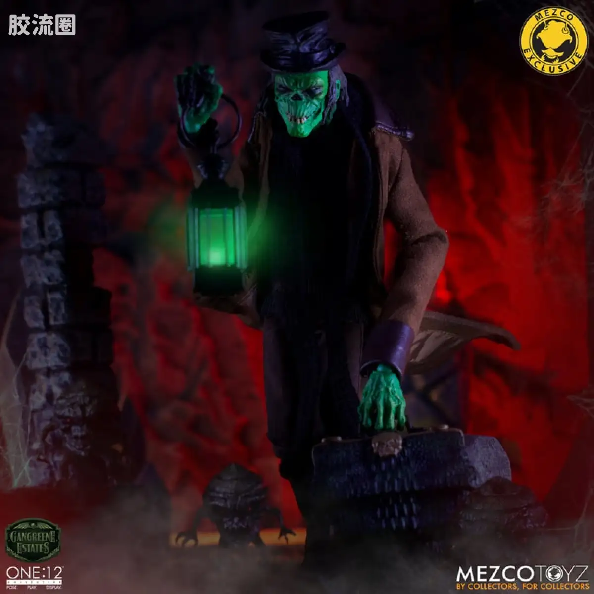 Mezco one-12系列 1/12 Rumble Society集体系列  坏蛆庄园 绿掘墓人 袋头屠夫 - 图片