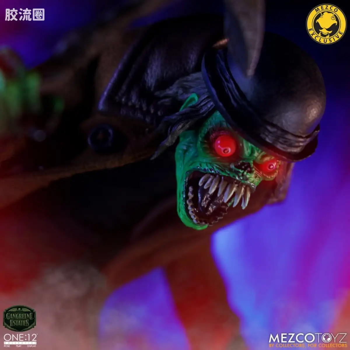 Mezco one-12系列 1/12 Rumble Society集体系列  坏蛆庄园 绿掘墓人 袋头屠夫 - 图片
