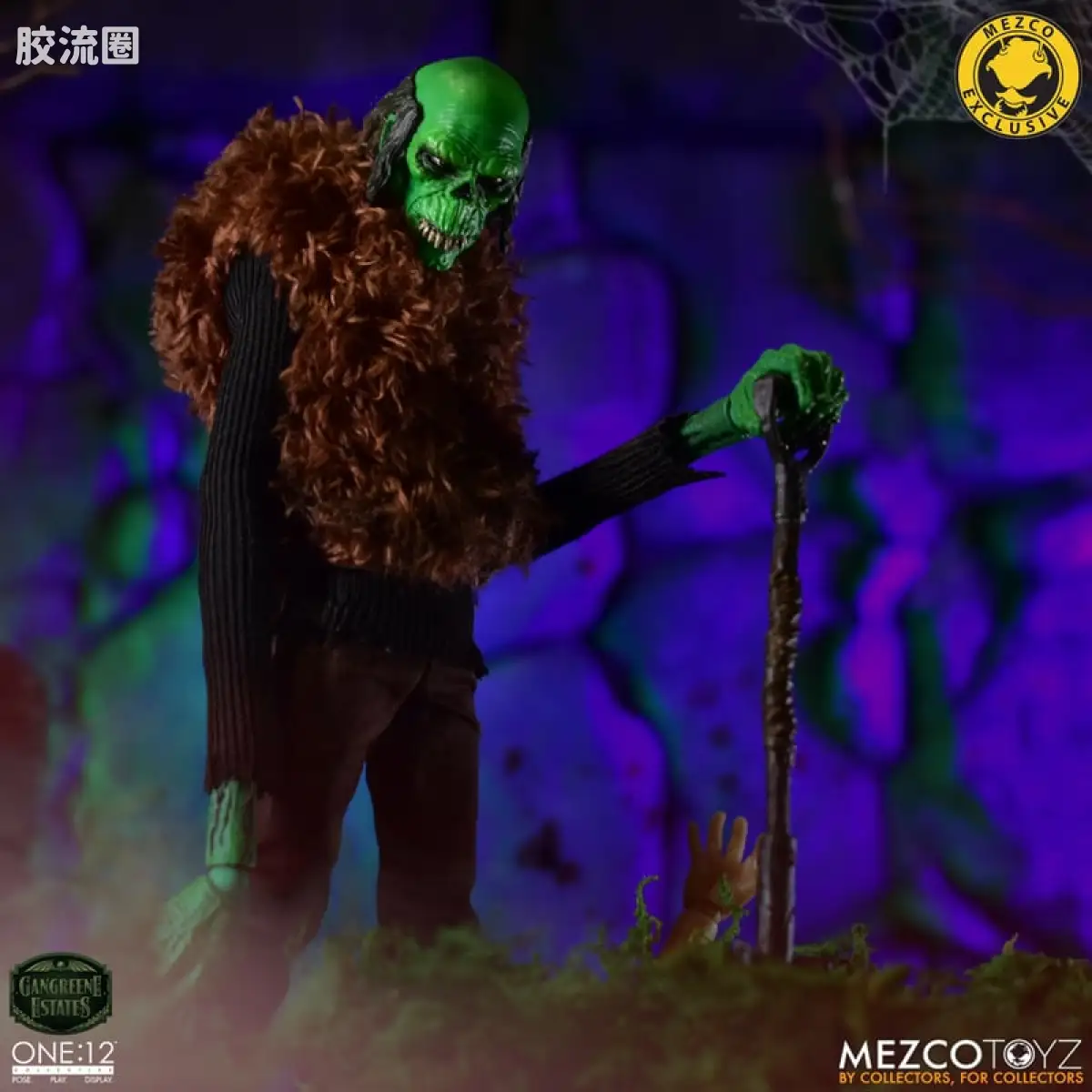 Mezco one-12系列 1/12 Rumble Society集体系列  坏蛆庄园 绿掘墓人 袋头屠夫 - 图片