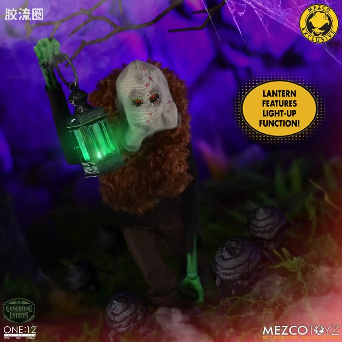 Mezco one-12系列 1/12 Rumble Society集体系列  坏蛆庄园 绿掘墓人 袋头屠夫 - 图片
