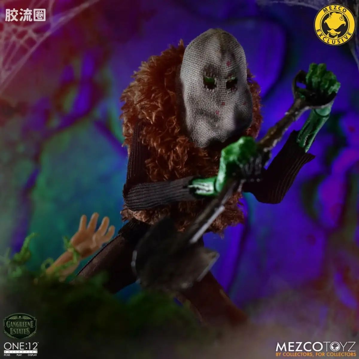Mezco one-12系列 1/12 Rumble Society集体系列  坏蛆庄园 绿掘墓人 袋头屠夫 - 图片