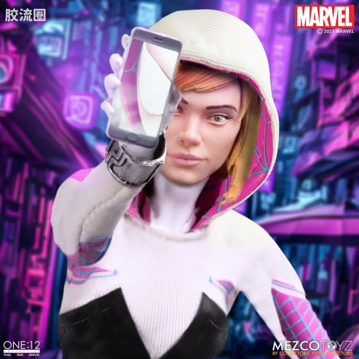 Mezco one-12系列 1/12 Marvel集体系列 格温—漫画版 - 图片