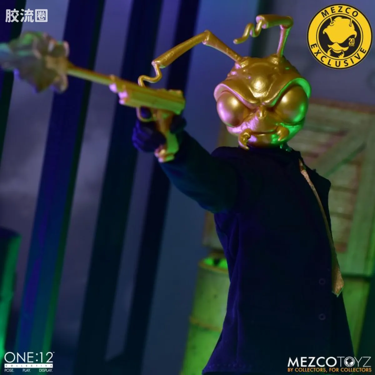 Mezco one-12系列 1/12 戈麦斯集体系列 戈麦斯-20周年金头豪华版 NYCC限定 - 图片