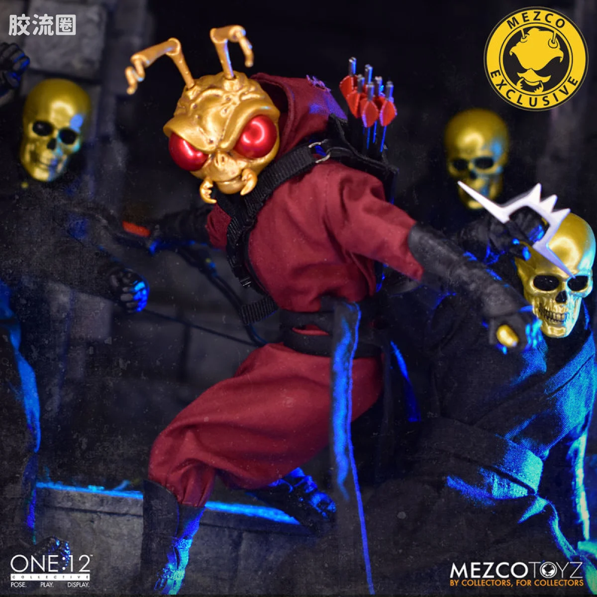 Mezco one-12系列 1/12 戈麦斯集体系列 戈麦斯-红龙帮版 - 图片