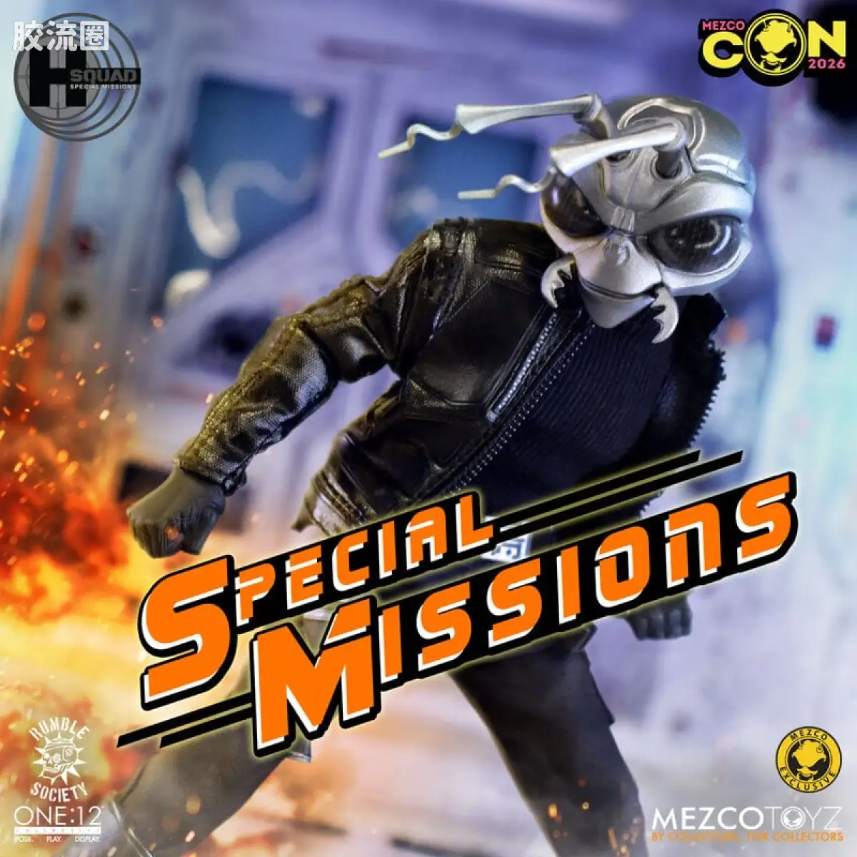 Mezco one-12系列 1/12 戈麦斯集体系列 危险小队：特别任务 - 暗影指挥 戈麦斯 - 图片