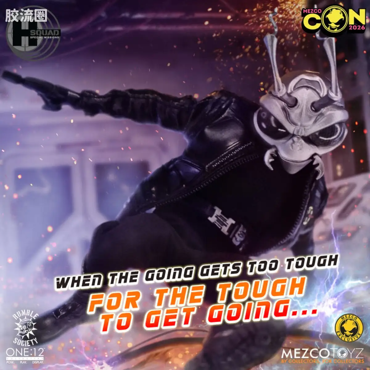Mezco one-12系列 1/12 戈麦斯集体系列 危险小队：特别任务 - 暗影指挥 戈麦斯 - 图片