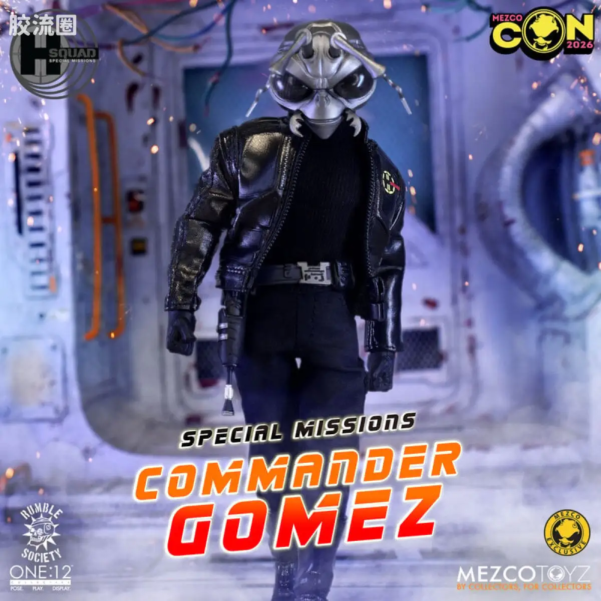 Mezco one-12系列 1/12 戈麦斯集体系列 危险小队：特别任务 - 暗影指挥 戈麦斯 - 图片