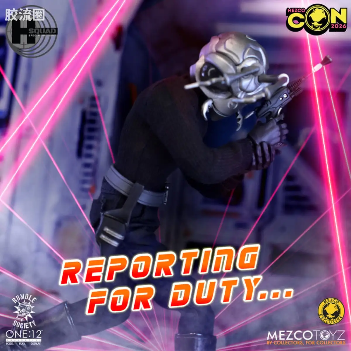 Mezco one-12系列 1/12 戈麦斯集体系列 危险小队：特别任务 - 暗影指挥 戈麦斯 - 图片