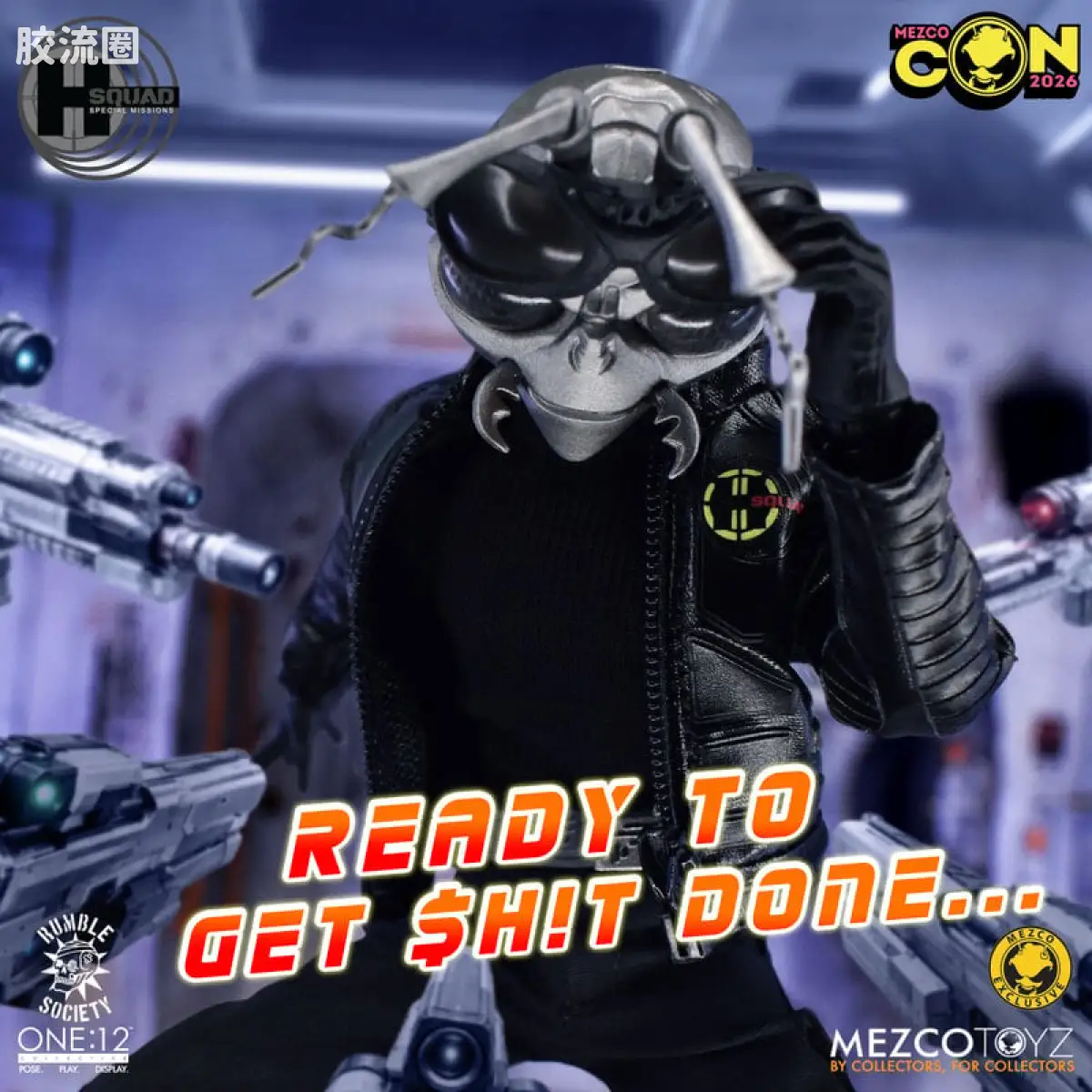 Mezco one-12系列 1/12 戈麦斯集体系列 危险小队：特别任务 - 暗影指挥 戈麦斯 - 图片