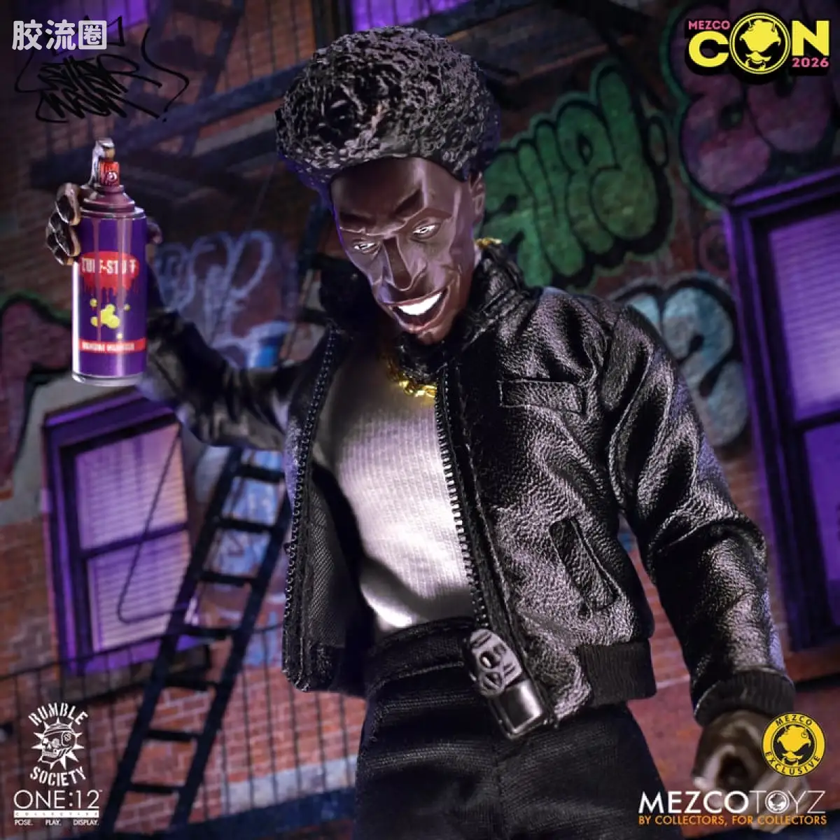 Mezco one-12系列 1/12 Rumble Society集体系列  胡兹：莱特曼 - 复古版 - 图片