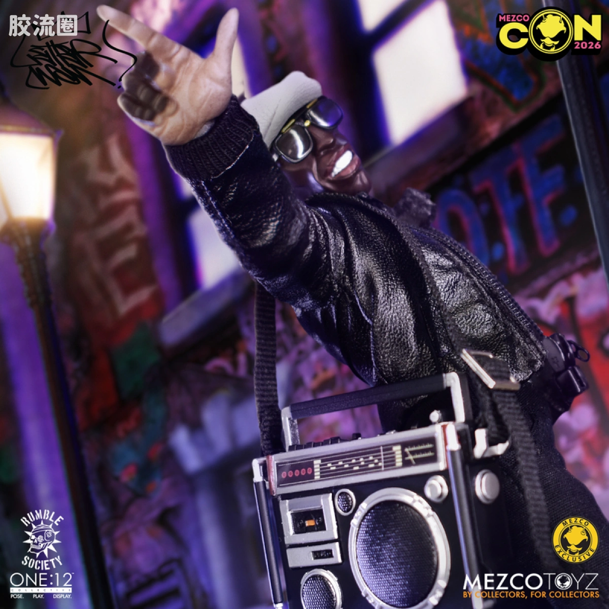 Mezco one-12系列 1/12 Rumble Society集体系列  胡兹：莱特曼 - 复古版 - 图片