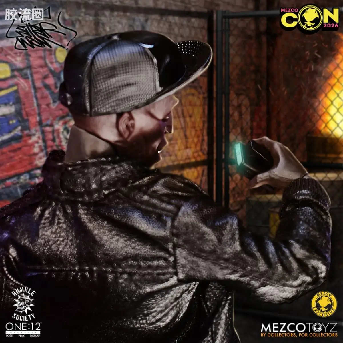 Mezco one-12系列 1/12 Rumble Society集体系列  胡兹：莱特曼 - 复古版 - 图片