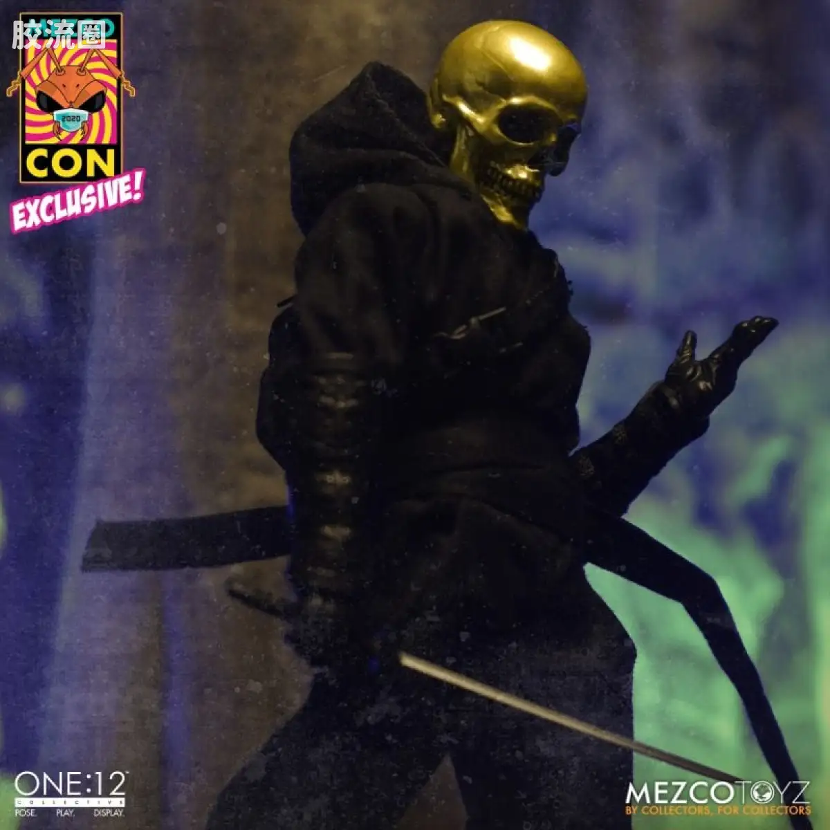 Mezco one-12系列 1/12 Rumble Society集体系列  金骷髅堂：金骷髅忍者 - 图片