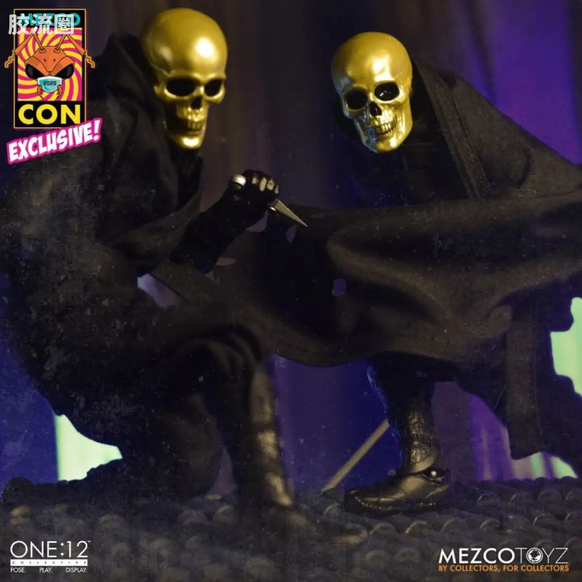Mezco one-12系列 1/12 Rumble Society集体系列  金骷髅堂：金骷髅忍者 - 图片