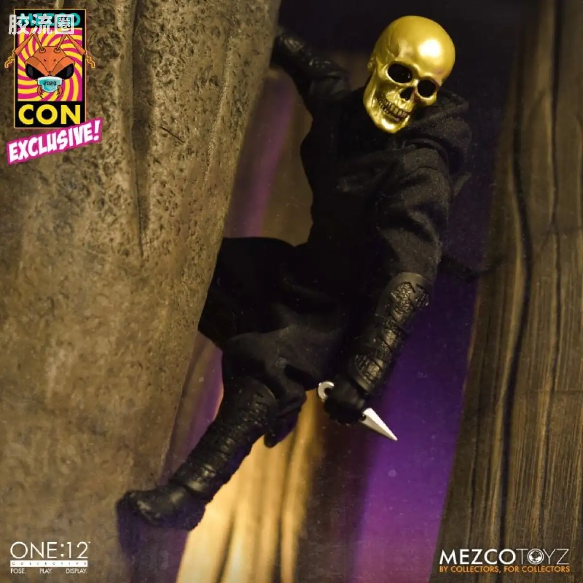Mezco one-12系列 1/12 Rumble Society集体系列  金骷髅堂：金骷髅忍者 - 图片