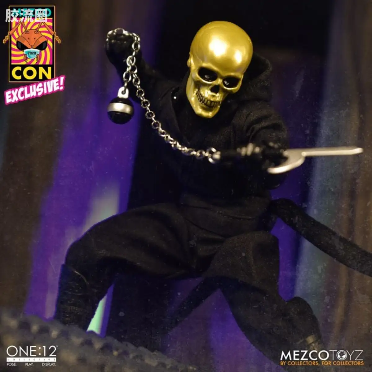 Mezco one-12系列 1/12 Rumble Society集体系列  金骷髅堂：金骷髅忍者 - 图片