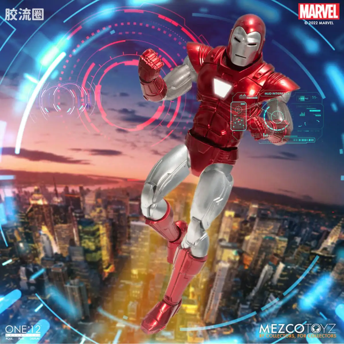 Mezco one-12系列 1/12 Marvel集体系列 钢铁侠 百夫长装甲 - 图片