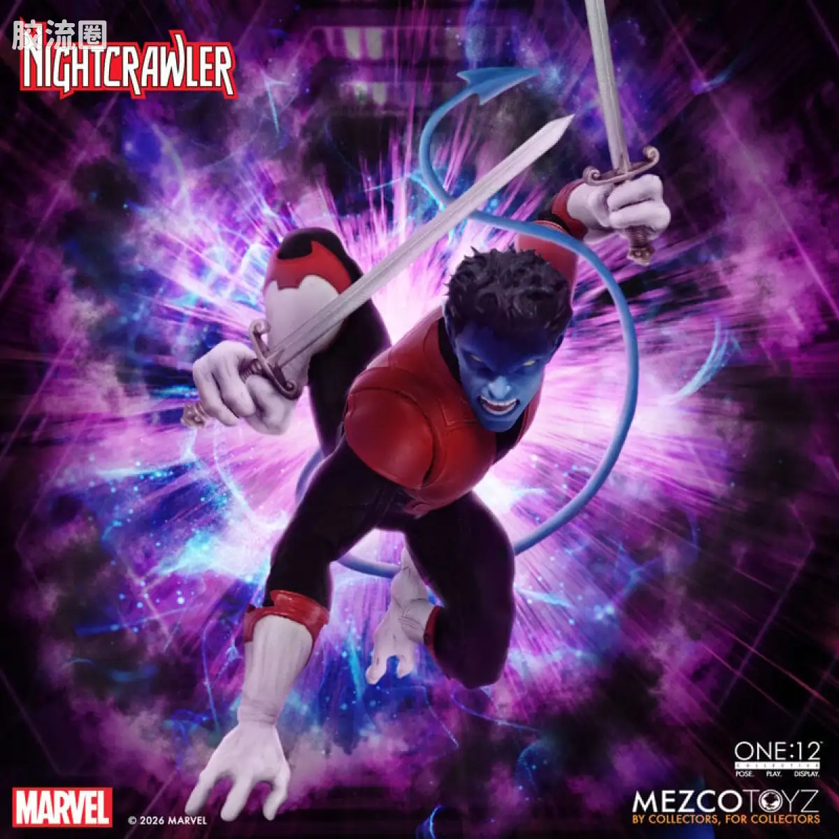 Mezco one-12系列 1/12 Marvel集体系列 夜行者 - 图片