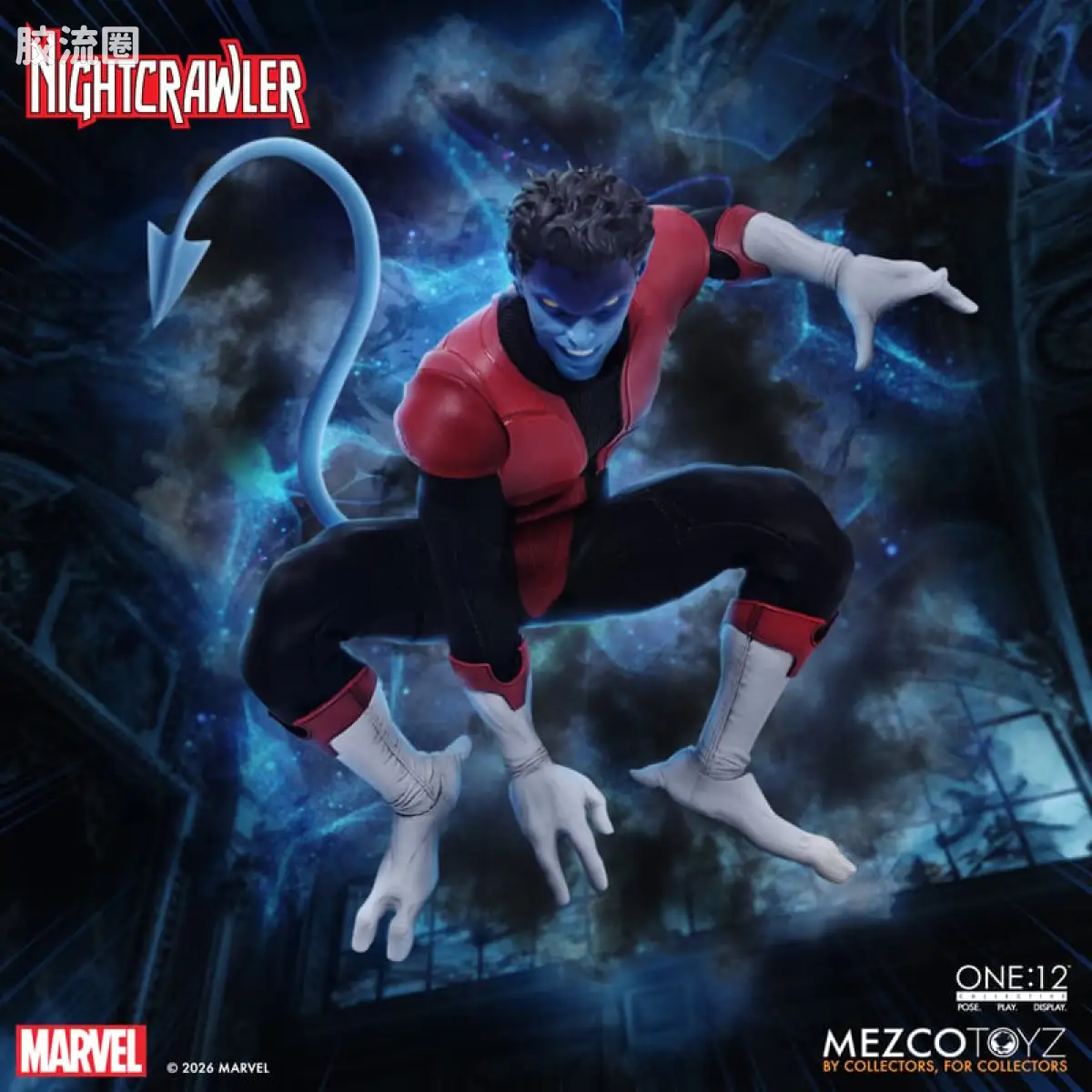Mezco one-12系列 1/12 Marvel集体系列 夜行者 - 图片