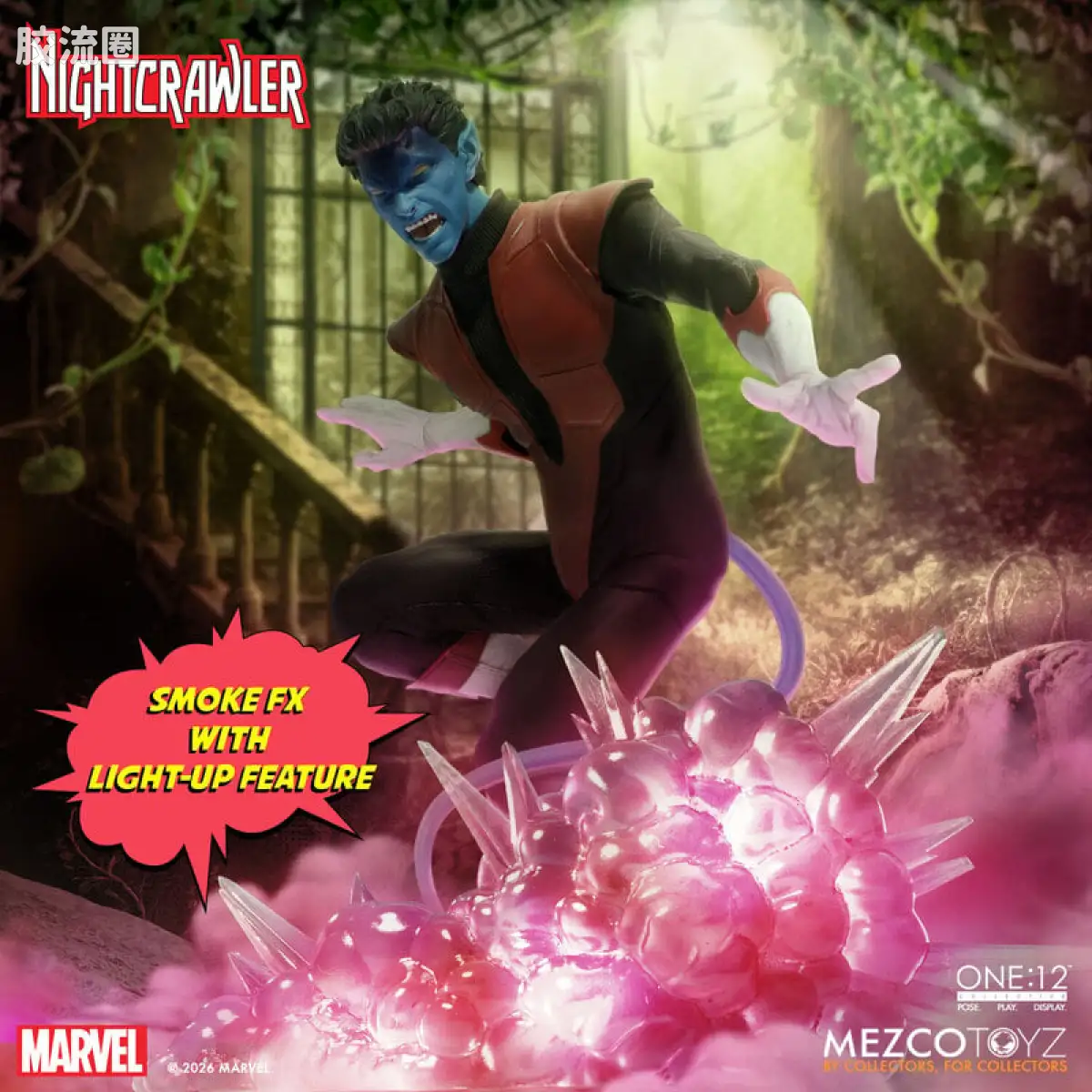Mezco one-12系列 1/12 Marvel集体系列 夜行者 - 图片