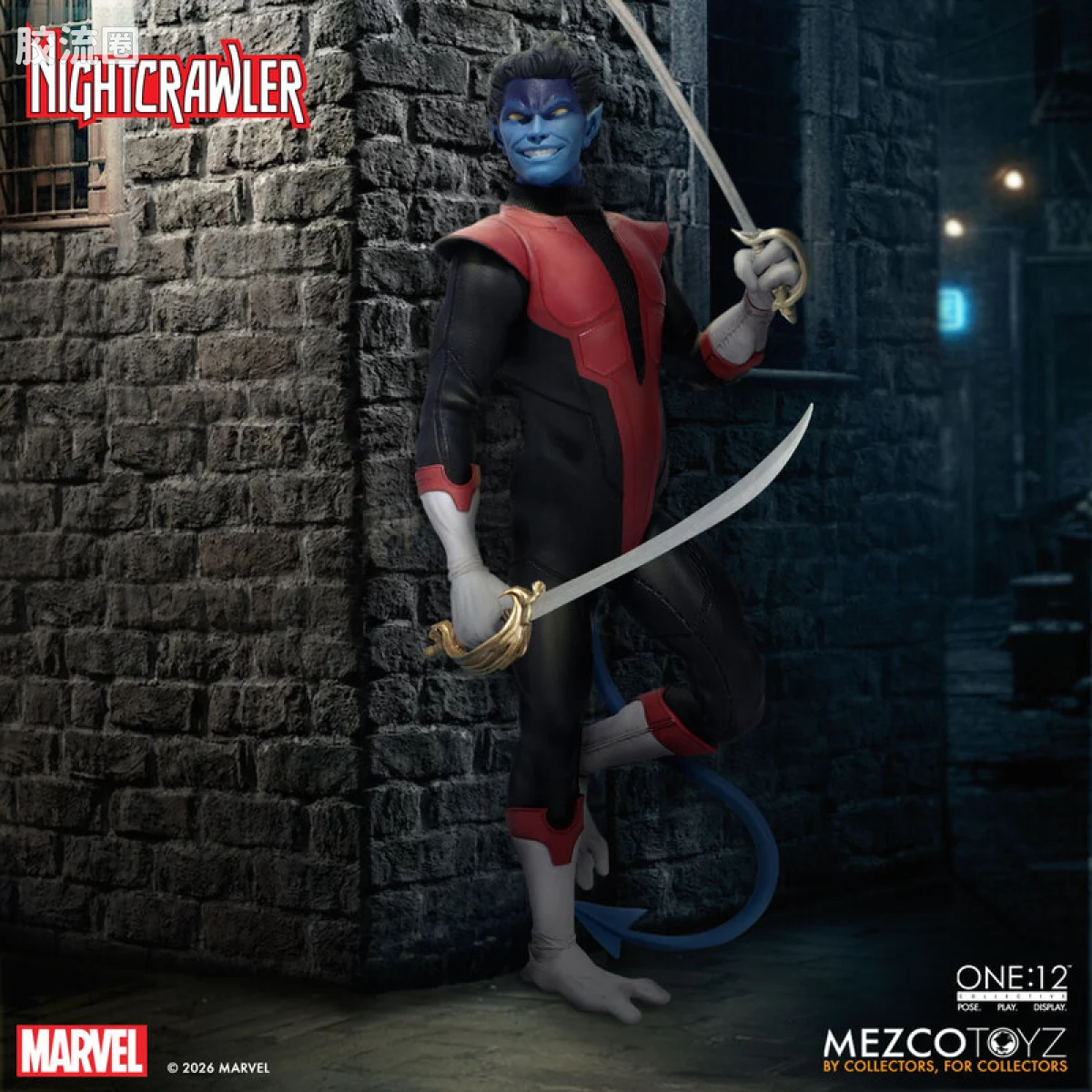 Mezco one-12系列 1/12 Marvel集体系列 夜行者 - 图片