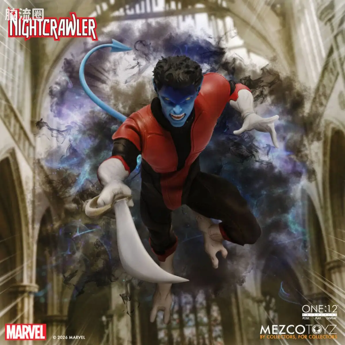 Mezco one-12系列 1/12 Marvel集体系列 夜行者 - 图片