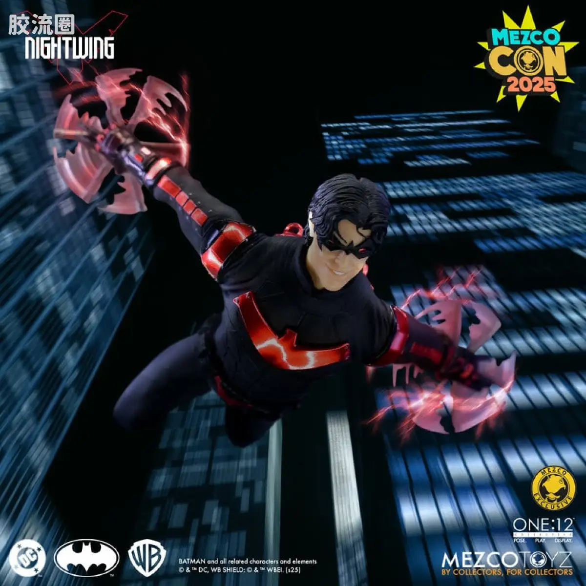 Mezco one-12系列 1/12 DC Comics集体系列 夜翼-新52战衣 - 图片