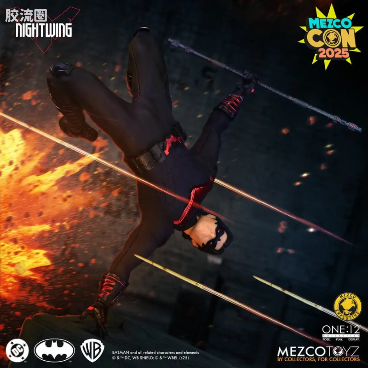 Mezco one-12系列 1/12 DC Comics集体系列 夜翼-新52战衣 - 图片