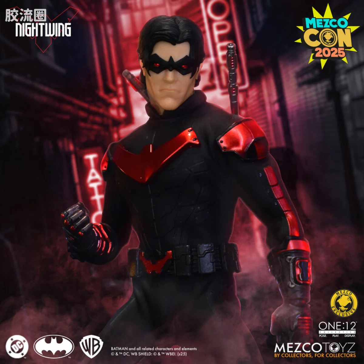 Mezco one-12系列 1/12 DC Comics集体系列 夜翼-新52战衣 - 图片