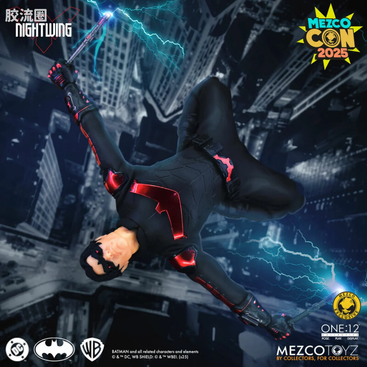 Mezco one-12系列 1/12 DC Comics集体系列 夜翼-新52战衣 - 图片