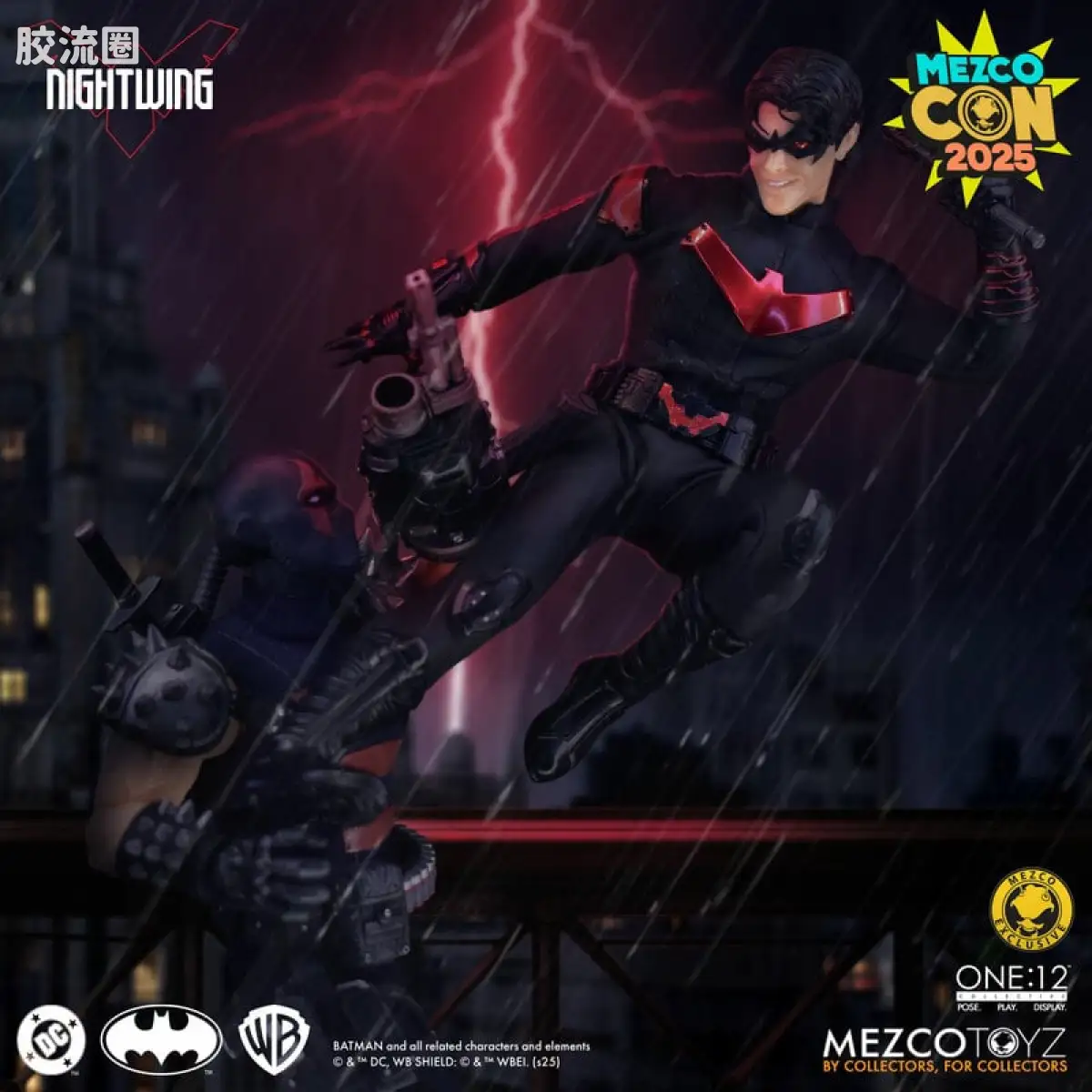 Mezco one-12系列 1/12 DC Comics集体系列 夜翼-新52战衣 - 图片